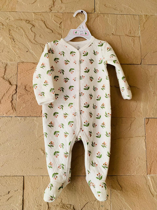 Quilted Floral Sleepsuit