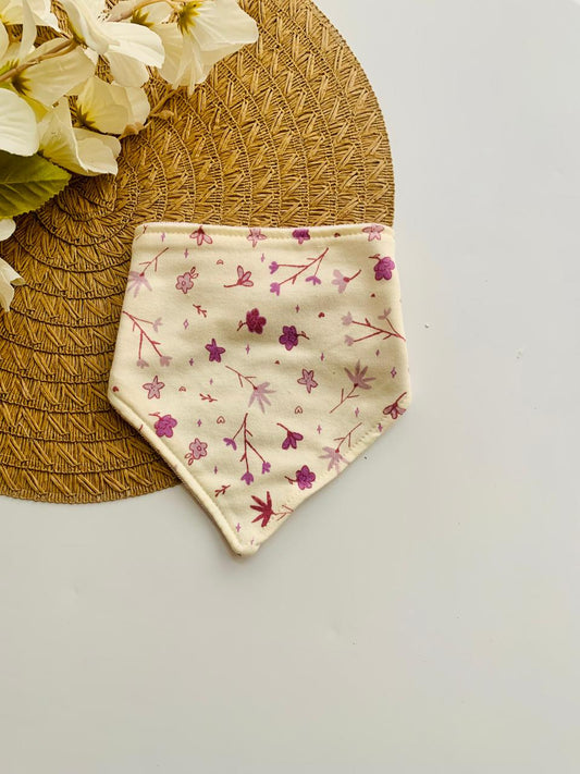 Pack of 3 Bandana Floral Bibs with Head band