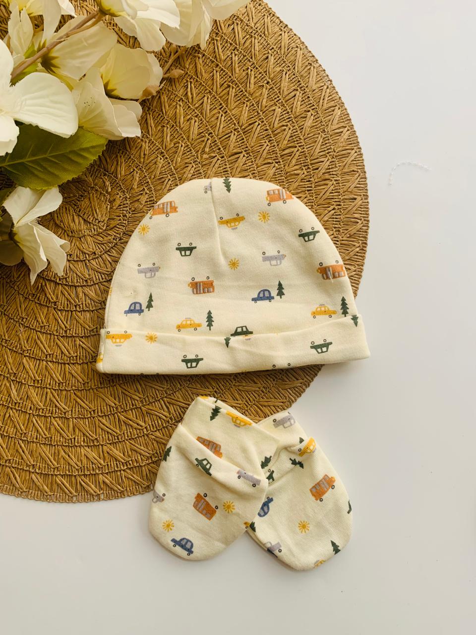 Pack of 3 Caps & Mittens Set