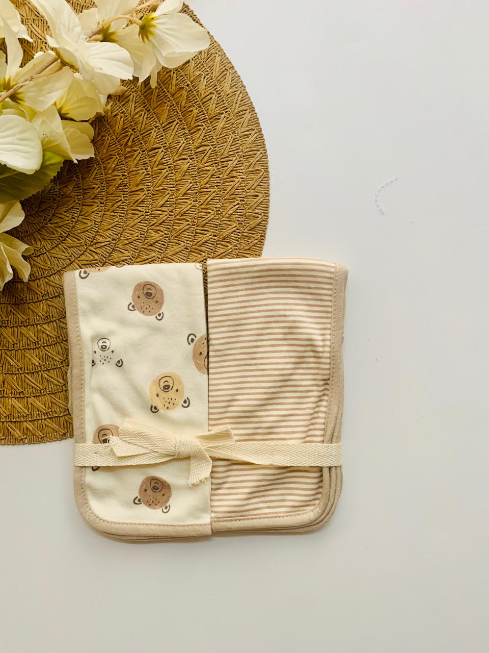 Pack of 2 Bibs & 2 Burp cloths