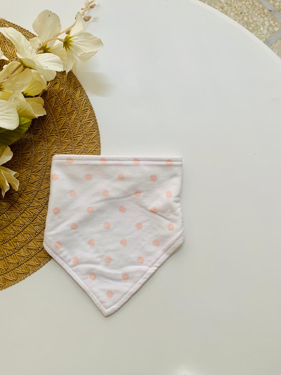 Pack of 3 Bandana Floral Bibs with Head band