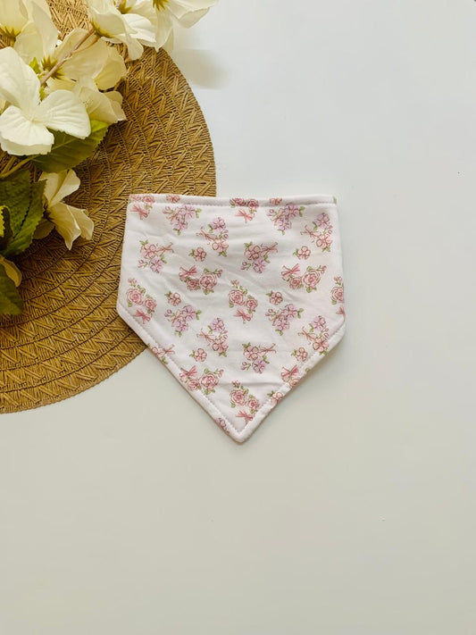 Pack of 3 Bandana Floral Bibs with Head band