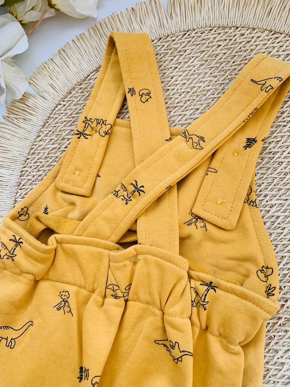 Dinosaurs Dungaree Set with Bodysuit & Socks
