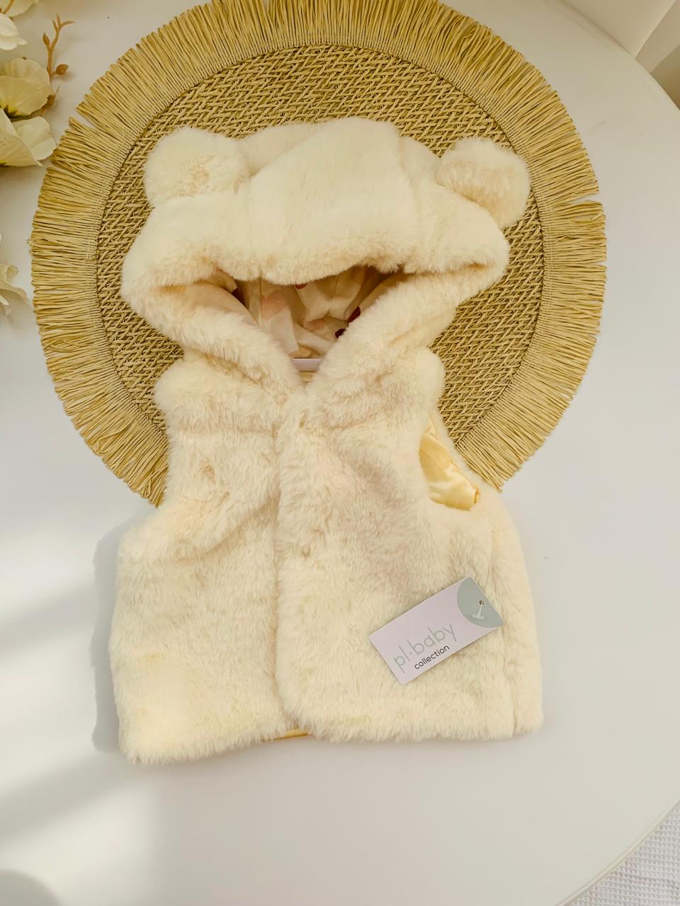 4Pc Furry Jacket with Matching Shirt ,Trouser & Socks Set