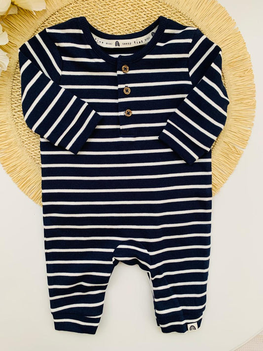 George Buttoned Footless Sleepsuit