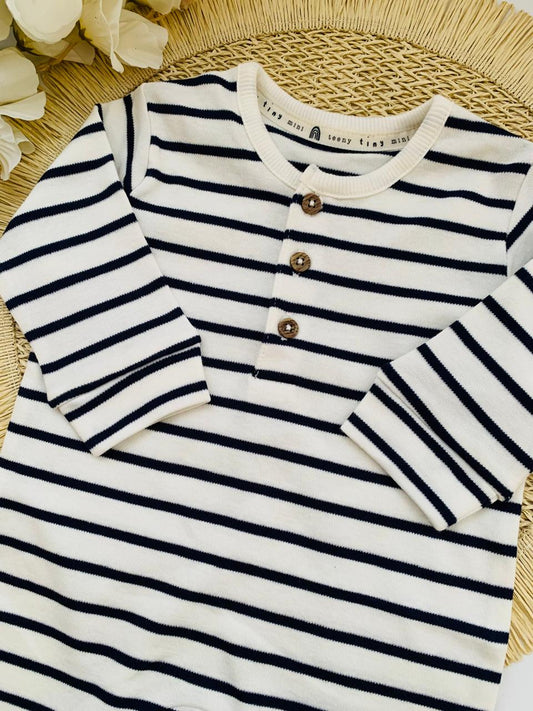 George Buttoned Footless Sleepsuit