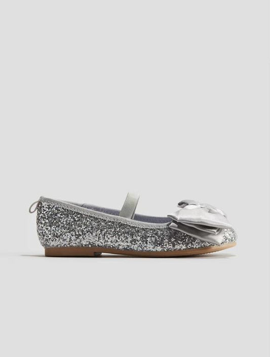 H&M Silver Glittery Pumps