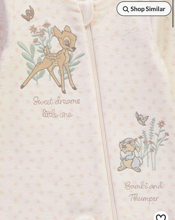 George Velour "Bambi and Thumper" Sleepsuit