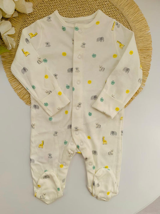 Tu Clothing Safari Print Sleepsuit