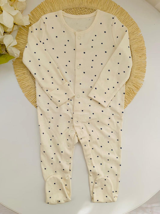 George Small Star Print Sleepsuit