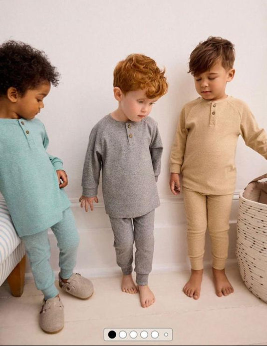 Next Ribbed Shirt & Trouser Set