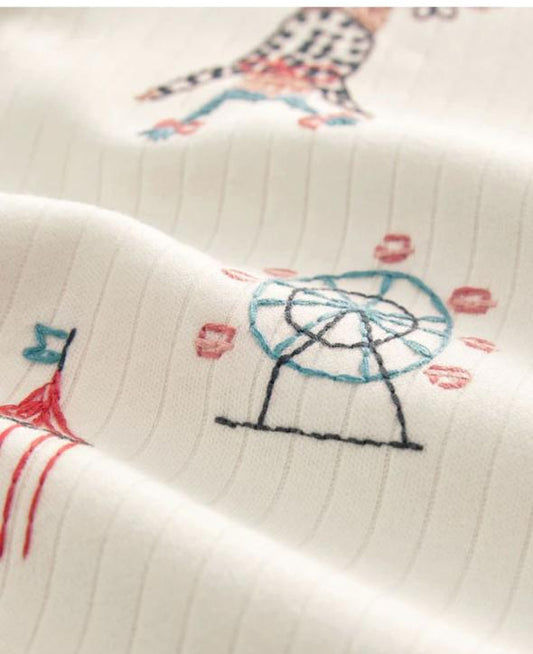 Next "Circus" Ribbed Shirt & Trouser Set