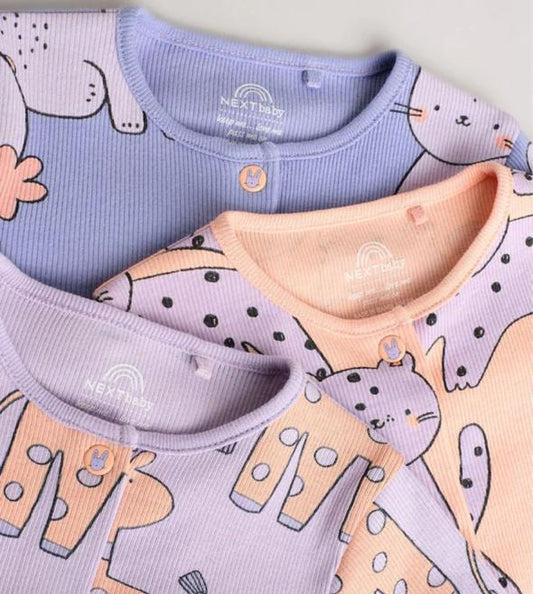Next kittens Print Sleepsuit