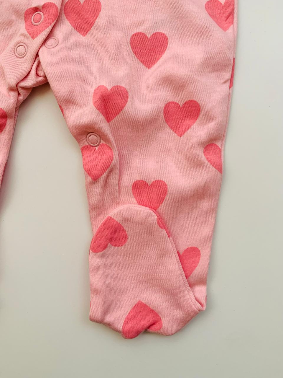 George Printed hearts Sleepsuit