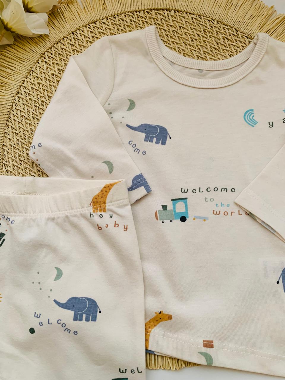 George "Welcome to the world" Shirt & trouser Set