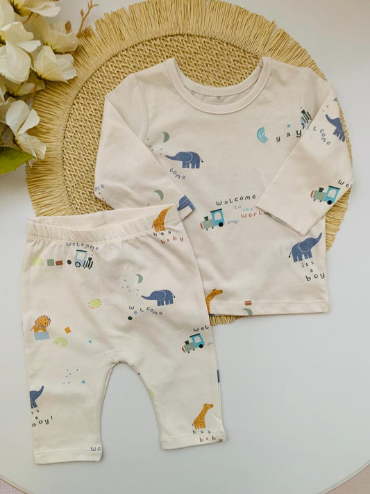 George "Welcome to the world" Shirt & trouser Set