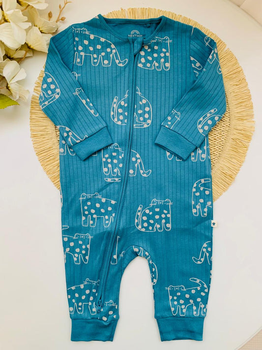 Next Ribbed Sleepsuit