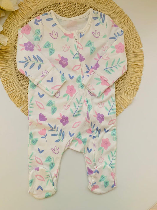 George Floral sleepsuit