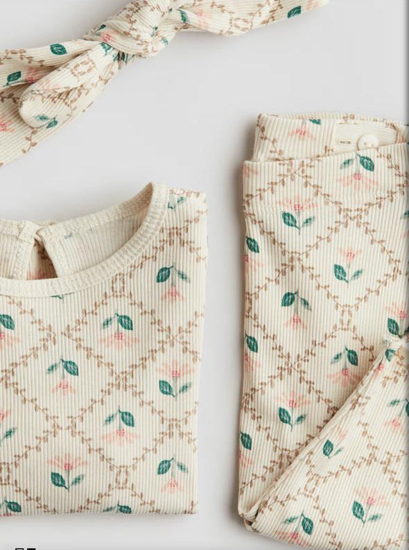 H&M Floral Pj with matching headband