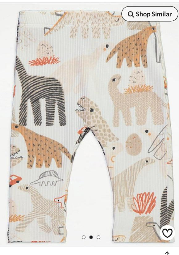 George Dinosaurs Ribbed Shirt & Trouser Set