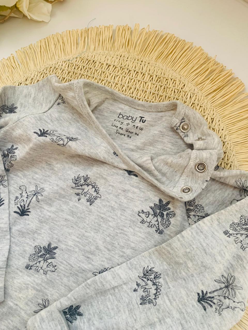 Tu Clothing printed Dino Shirt & Trouser Set