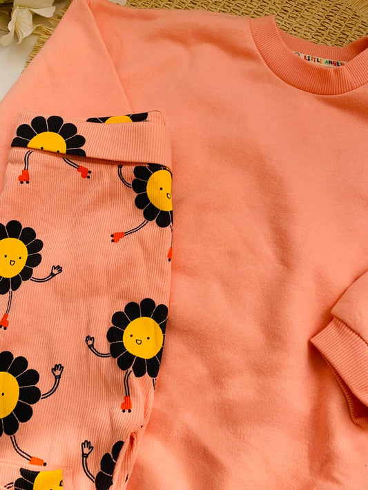 George Sunflower Sweat Shirt & Trouser Set