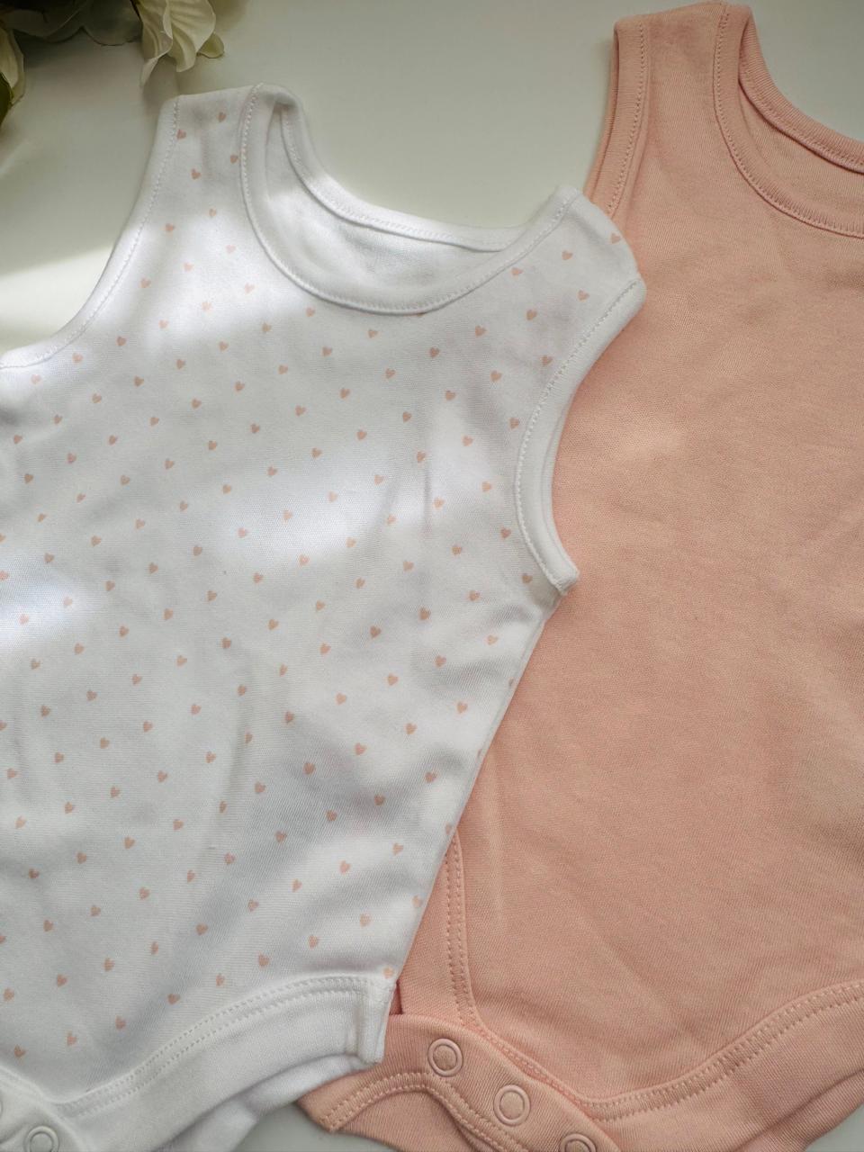 George Pack of 2 Sleeveless Bodysuits