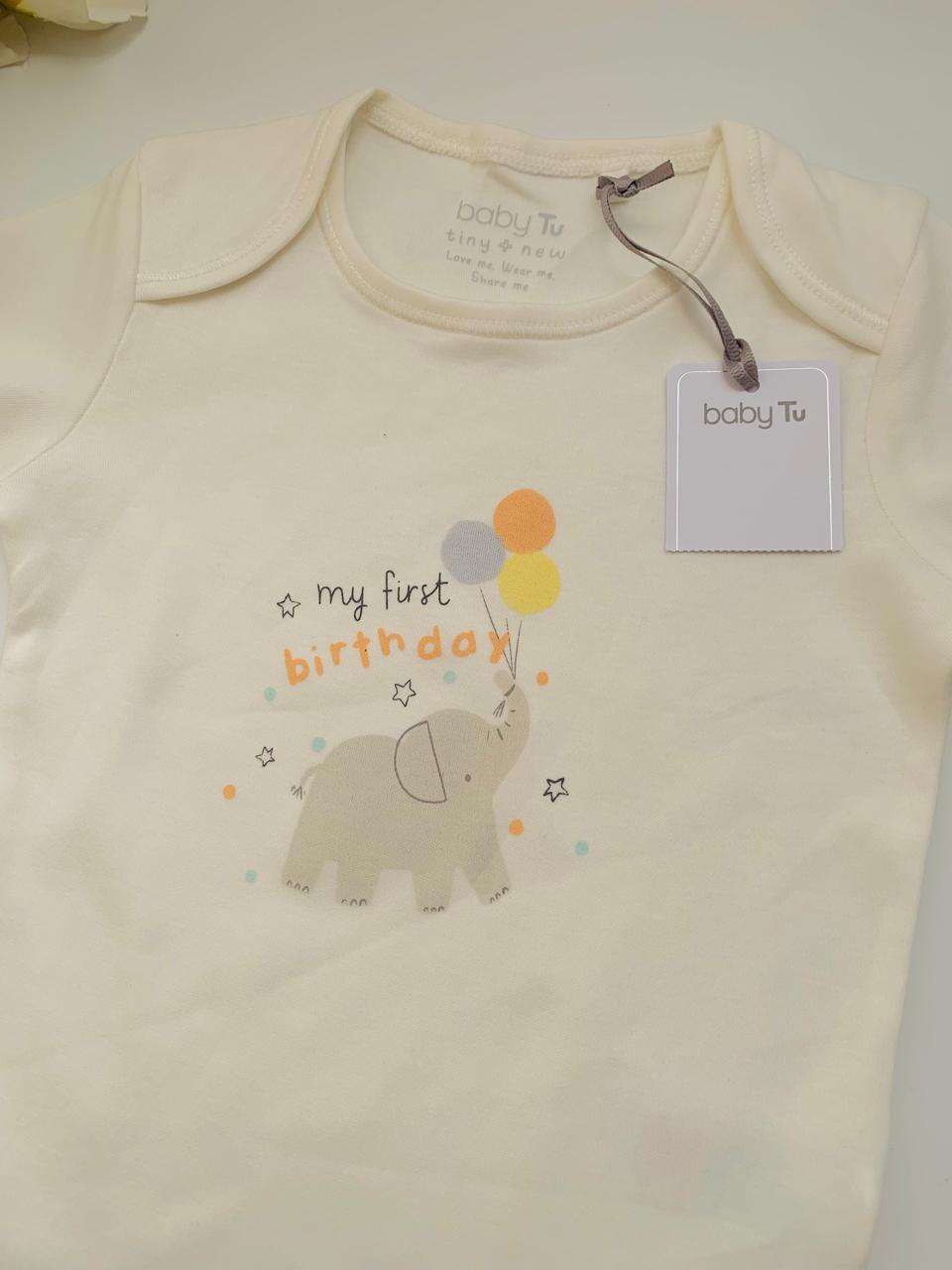 Tu Clothing "My First Birthday" Bodysuit