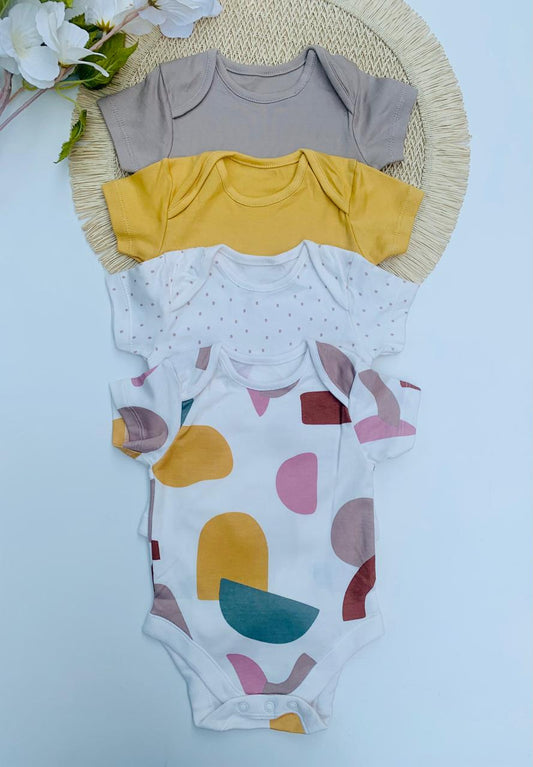 George Abstract Pack of 4 Bodysuits