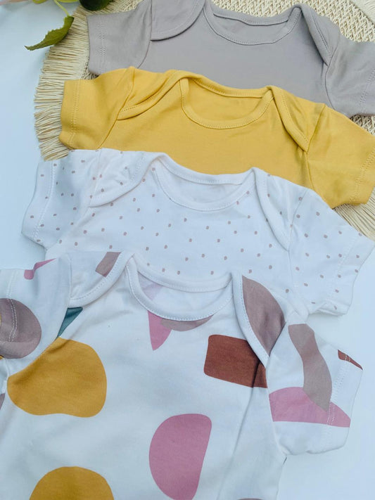 George Abstract Pack of 4 Bodysuits