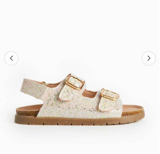 Tu Clothing Sparkle Twin Footbed Sandals
