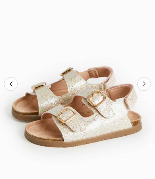 Tu Clothing Sparkle Twin Footbed Sandals