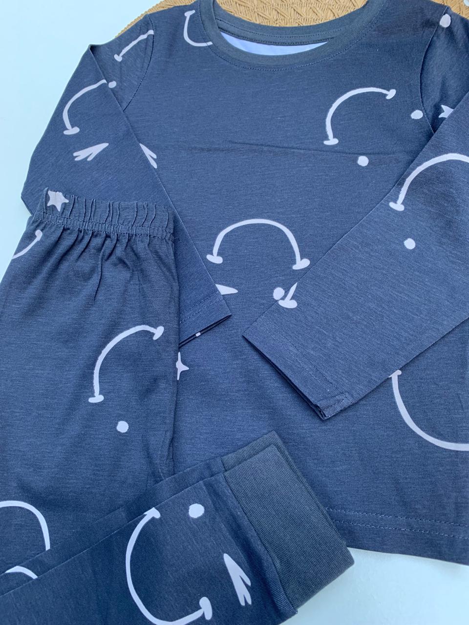 George Smiley Face Print Shirt & Trouser set