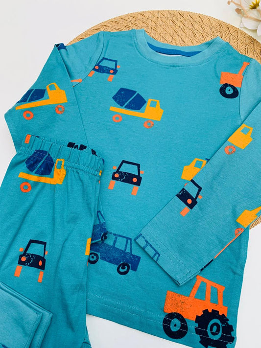 George Vehicles Print Shirt & Trouser Set