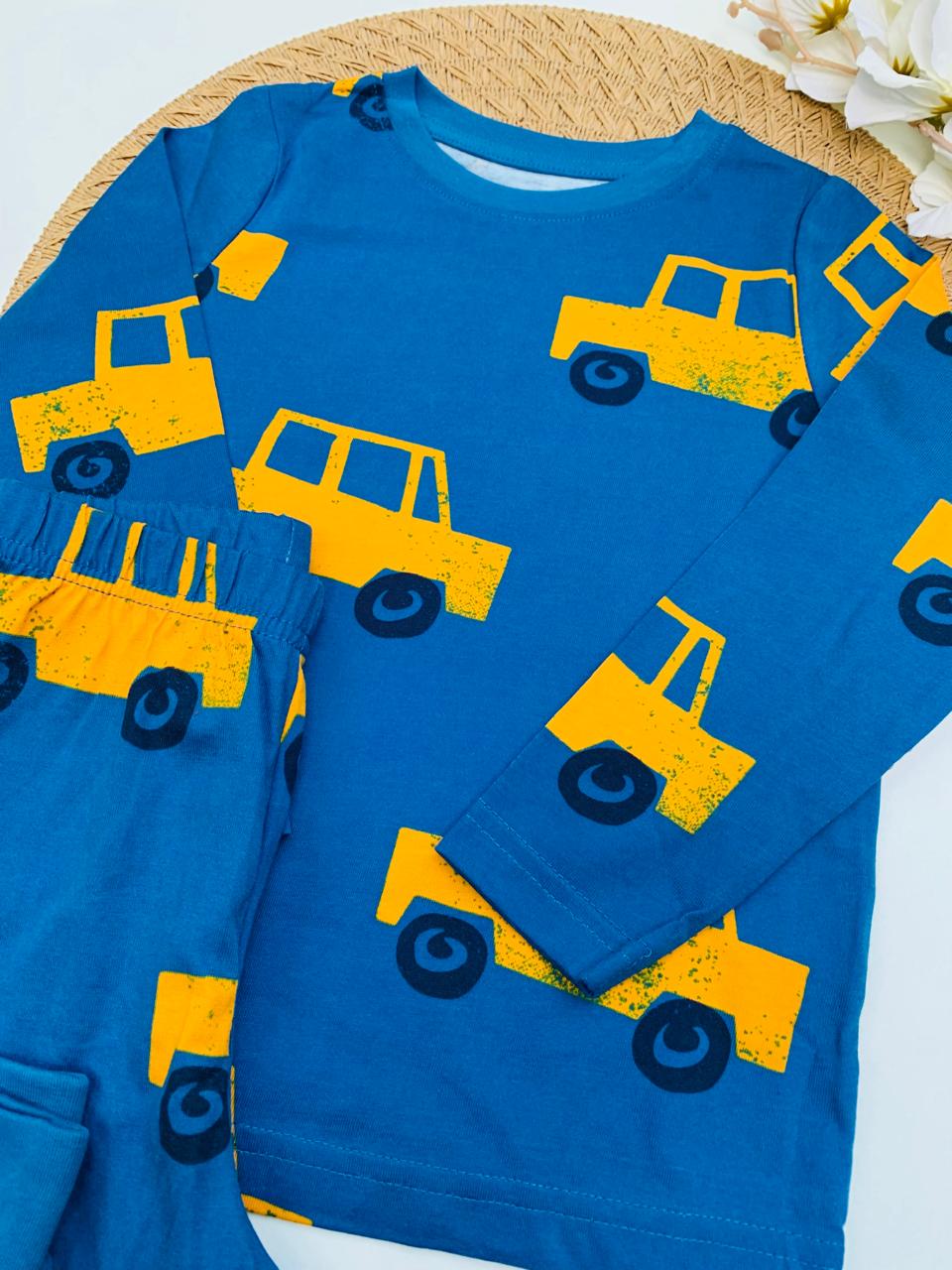 George Cars Print Shirt & Trouser Set