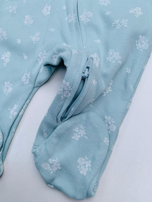 George Flower Print Sleepsuit