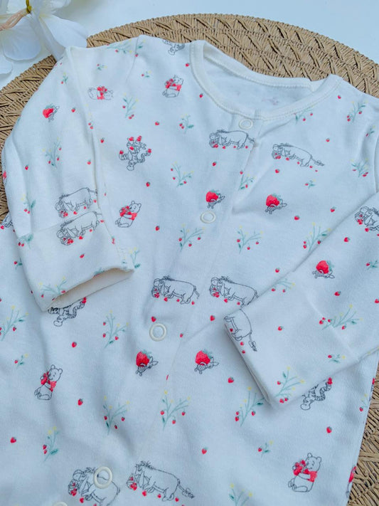 George Pooh Floral Sleepsuit