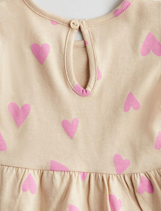 H&M Heart Printed Frock