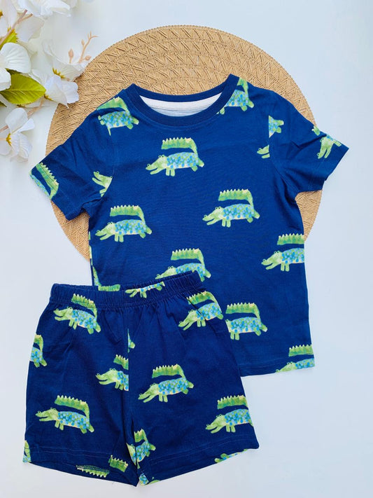 George Print Shirt & Short Set
