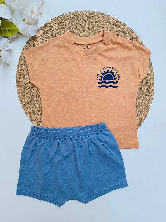 Next "Happy Day" Shirt & Shorts Set