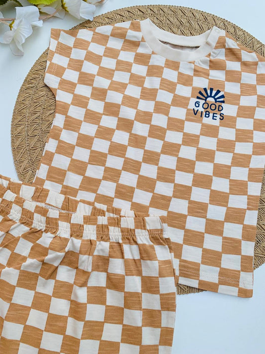 Next "Good Vibes" Shirt & Shorts Set
