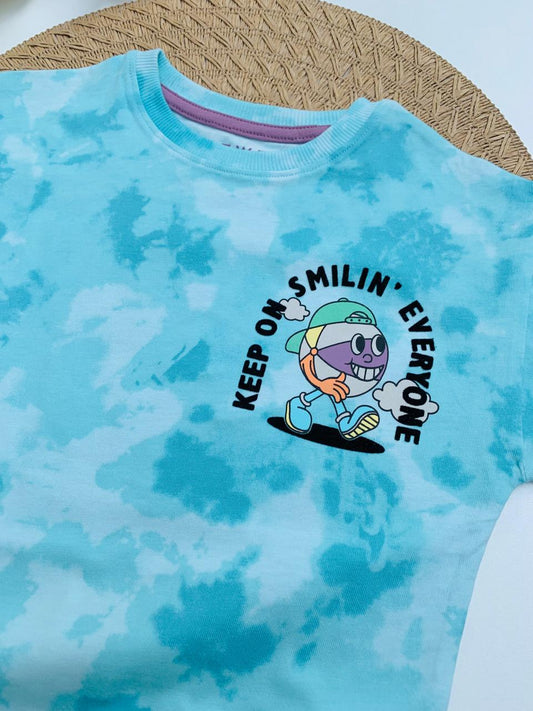 Next "Keep On Smile Everyone" Shirt & Shorts Set