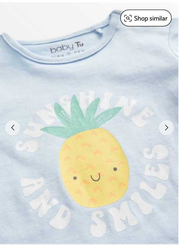 Tu Clothing Pineapple Shirt & Shorts Set