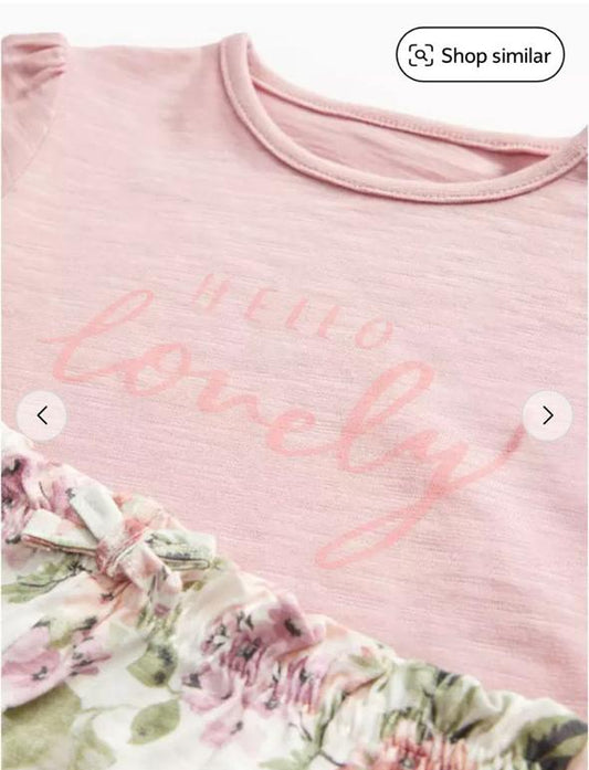Tu Clothing "Hello Lovely" Shirt & Shorts Set