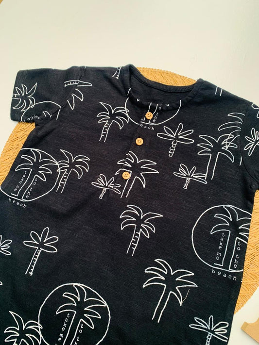 George Palm Tree Romper