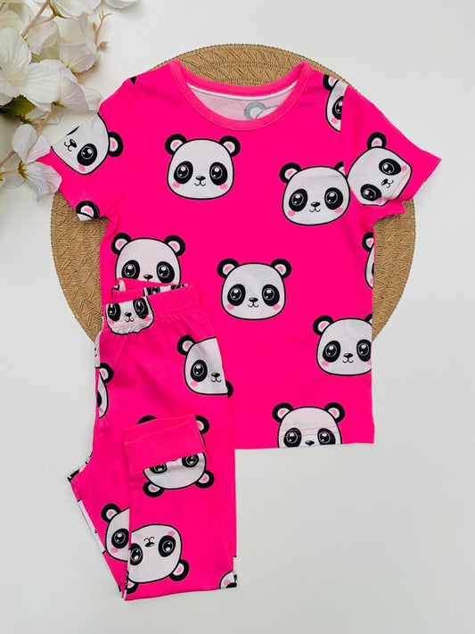 George Panda Print Shirt & Trouser Set
