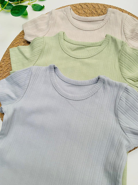 George Pack of 3 Ribbed T-Shirts