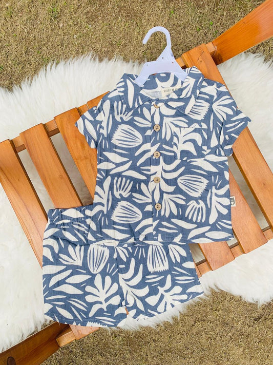 Tropical Shirt & Shorts Set