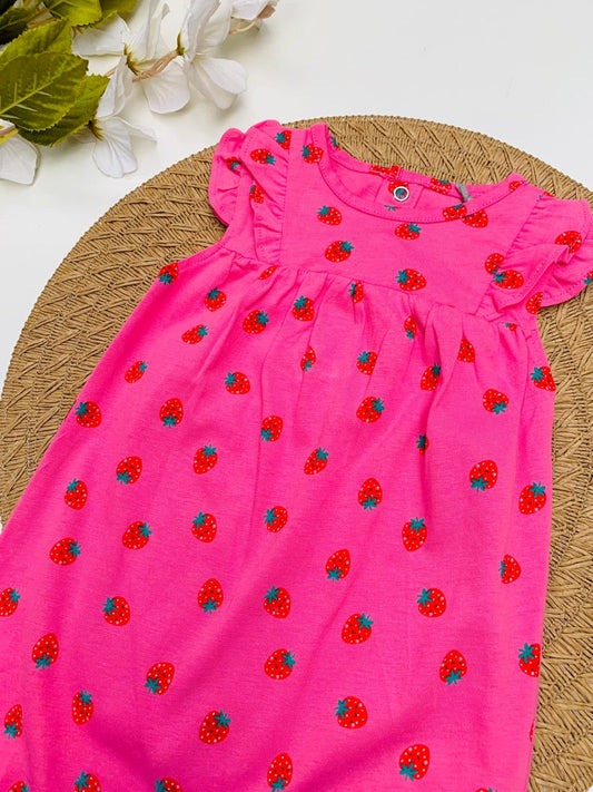 Tu Clothing Strawberry Print Romper