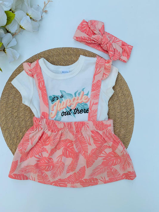 Tropical Frock with matching Headband
